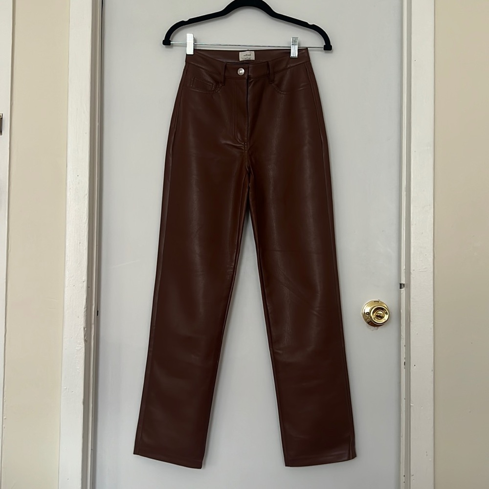 Aritzia Melina Pant in Cognac